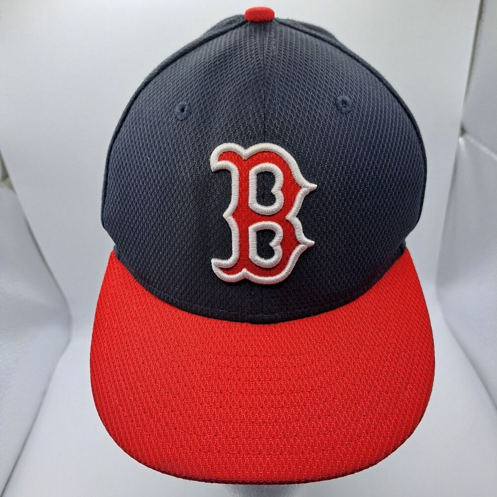Boston Red Sox‎ Hat Mens Navy Red 6 5/8 Fitted 59Fifty Cap New Era MLB Baseball